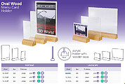 Porta Impressão com Base Ovalada de MADEIRAA4 Horizontal