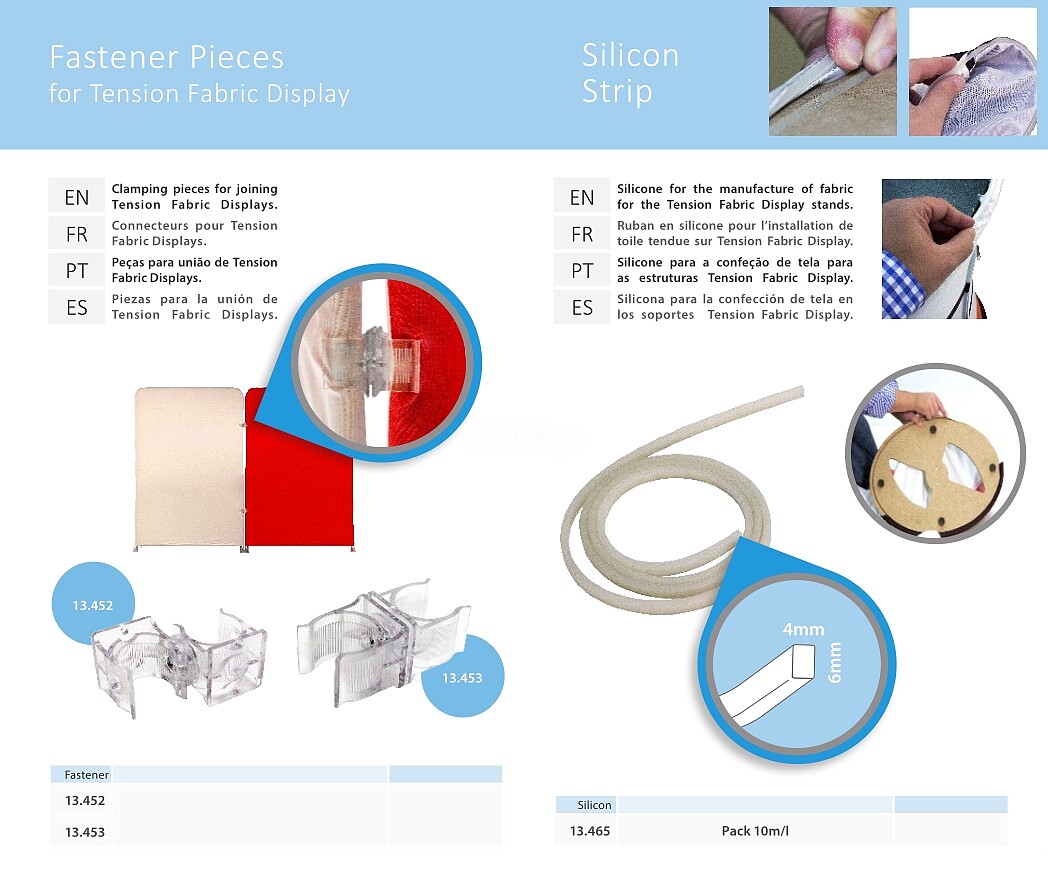 Siliconestrip for Tension Fabric 1M