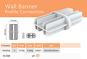 Wall Banner System. Pack 4 Peças União Presion