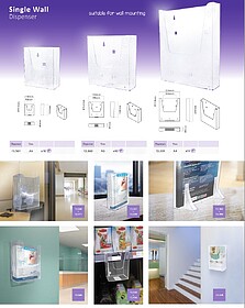 SINGLE WALL A6 POLYSTIRENE DISPENSER