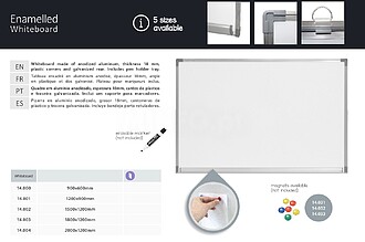 QUADRO MAGNÉTICO BRANCO : 600x900mm pag268 cat2010
