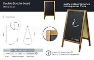 Double Sided a Board 90*51-3,5CM