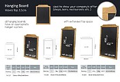 Hanging Board Waves Top 84*47-3,5CM