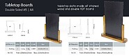 Tabletop Boards Double-Sided A5 21*15CM