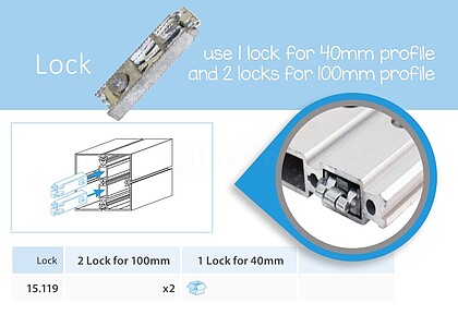 Conectores profile stand : 100mm pag197 cat2010
