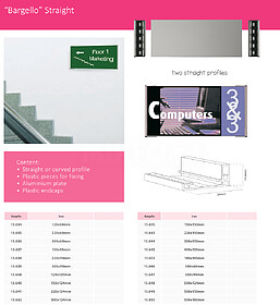 Sistema Informativo a Parede : 180x500mm pag392 cat2010