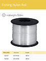 Rolo de Nylon 500MT. Diam: 0,5MM