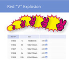 Pack 10 Pop Paper “V” Xll
