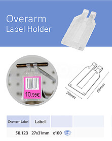 LABEL HOLDER FOR HOOKS