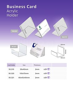 ACRYLIC BUSINESS CARD HOLDERS 60*45*40mm