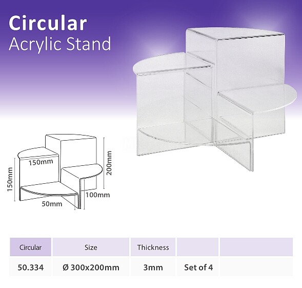 Set 4 Podium Circular 4 Alturas