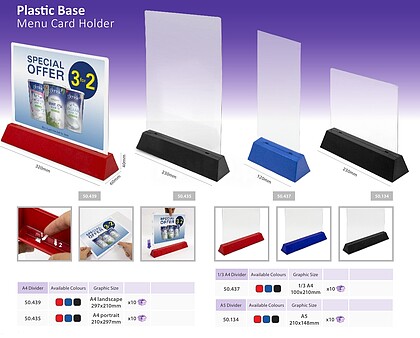 CHECK OUT DIVIDER A4 LANDSCAPE (VERMELHO/ AZUL/ PRETO)