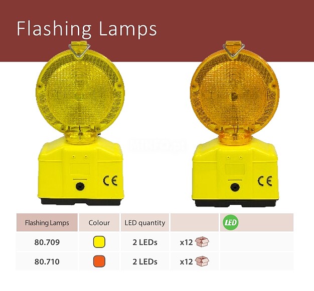 Baliza Intermitente 2 Leds Amarilla