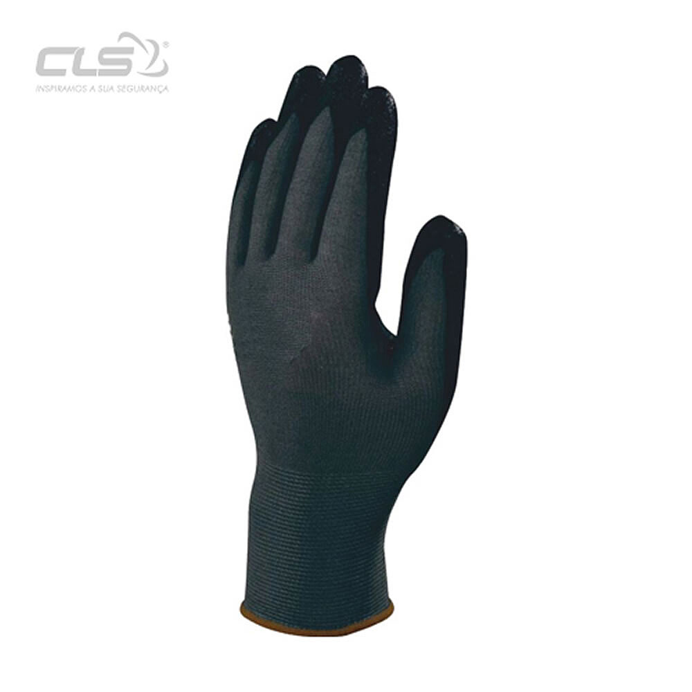 LUVA NYLON RECOBERTA LATEX PRETO (9214) ( venda multiplos 12 ) pag.50