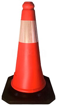 CONE SINALIZAÇAO 100% RECICLADO 45 CM