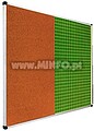 Quadro Combi Porcelana Verde Quadriculado+Cortiça 120x250