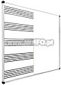 Quadro Combi Porcelana Branca+Porcelana Branca Pautado 90x120