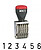 Numerador Colop 3mm - 6 bandas : Não personalizável - imagem 1