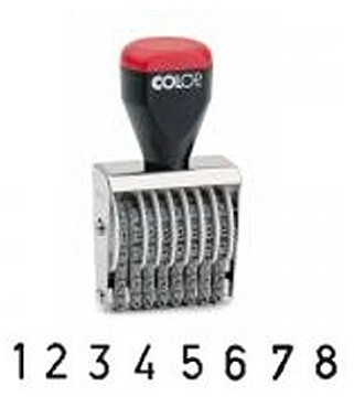 Numerador Colop 3mm - 8 bandas : Não personalizável