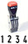 Numerador Colop 7mm - 4 bandas : Não personalizável - imagem 1