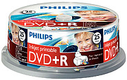 Philips DVD+R 4,7GB 16x Printable mate Cakebox (25 unidades) DR4I6B25F