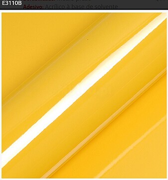 Vinil de Corte Hexis Ecotac E3000 Amarelo Brilho E3110B