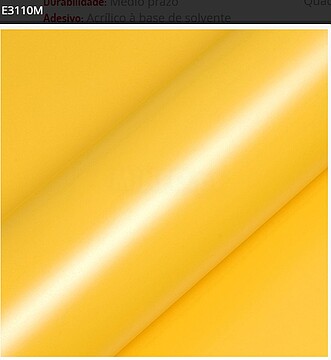 Vinil de Corte Hexis Ecotac E3000 Amarelo Intenso Mate E3110M