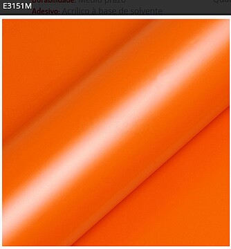 Vinil de Corte Hexis Ecotac E3000 Laranja Mate E3151M