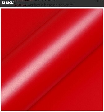 Vinil de Corte Hexis Ecotac E3000 Vermelho Escuro Mate E3186M