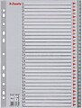 Índice Numérico 1-31 PP A4 : cinza : venda multiplos 10 uni es100108