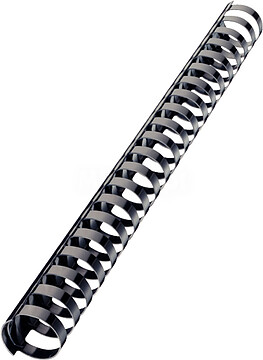 es35091 : Cx. 50 Espirais Ovais 32 mm./ 310 folhas : preto