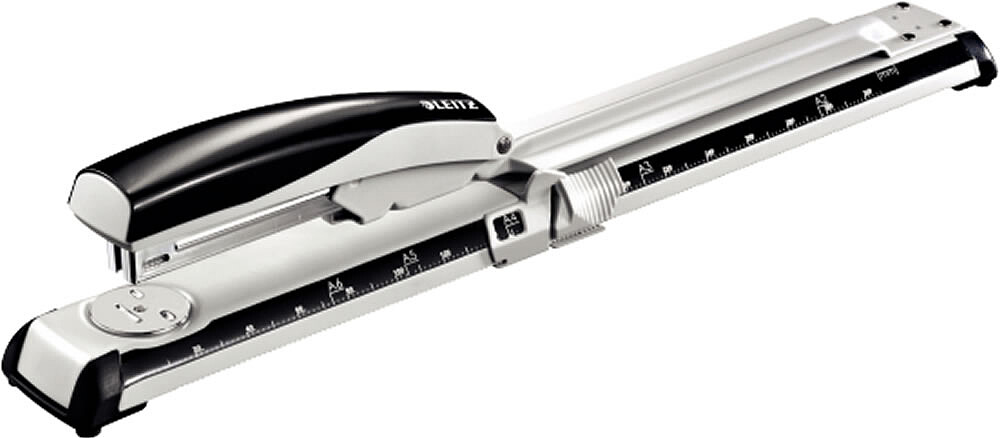 Agrafador Leitz de braço comprido Mod. 5560 - 40 fls (agrafe 22/6-24/6-26/6) : preto es55600295