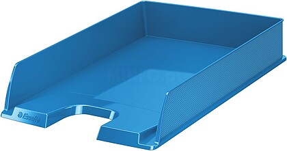 Esselte Europost Vivida Bandeja Portadocumentos - Formato Vertical - A4 - Espaço para Etiqueta Identificativa - Cor Azul 623926