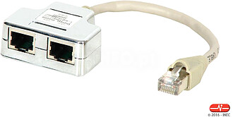 Divisor 100 Base T x RJ 45 Cat.5E STP 1M/2F Com este divisor...