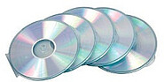 Pack de 5 Caixas Cds Redondas Transparente FEL-9834201