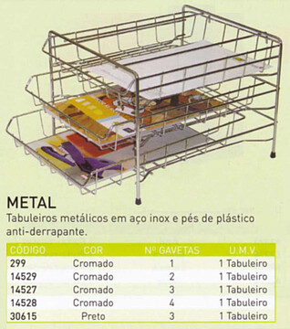 TAB.CORRESP.METAL SIMPLES ARAMAGUE uni.min.venda: 1 x UNI