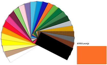 CART.FOLIA 220 50X70 2540 LARANJA : Preço p/FLS : Venda multiplos 25