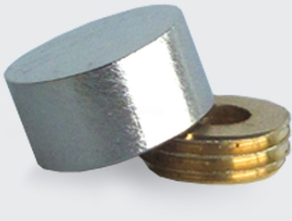 Fix Cápsula (4 uni)FIXY D15 Face Plana Bronze Cromado Polido