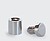 Fix Dist Rosc(4 uni)FIXY 13x19 Topo Plano Aço Cromado Polido - imagem 1