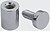 Fix Dist Rosc(4 uni)FIXY 13x13 Topo Plano Aluminio Cromado - imagem 1