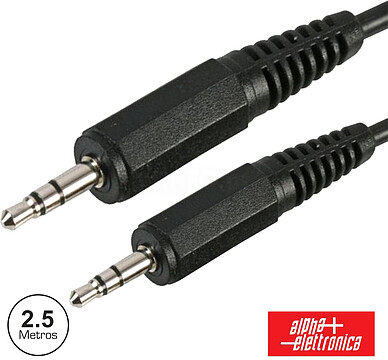 CABO JACK 3.5MM MACHO/ JACK 3.5MM MACHO 2.5M ST