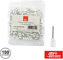 Terminal Ponteira Isolado 3.2MM 100X Branco G-22-60-010
