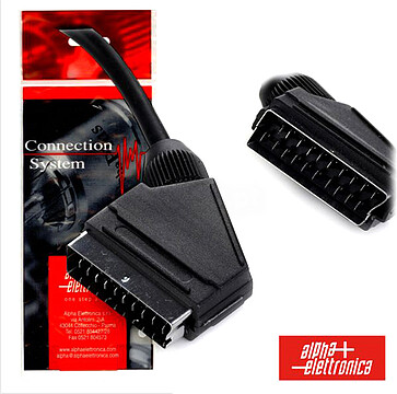 G-92-004B : CABO SCART MACHO/ SCART MACHO 21P 1.5M POLYBAG