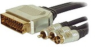 G-92-522P : CABO PROFISSIONAL SCART MACHO/ 2RCA-SVHS MACHO 1...