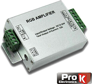 G-AFL01RGB12 : AMPLIFICADOR P/ FITA LEDS RGB 12V PROK