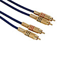 Cabo de audio alta qualidade 2 xRCA m/ m - 1,5m G-AVB069/1.5