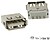 USB a Female, Single Connector 180°, Pcb Mount G-CC088B - imagem 1