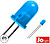 LED 5MM AZUL 12V DIFUSO JOLIGHT ( minimo 10 unidades ) G-LL0550B-D - imagem 1