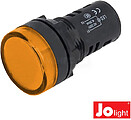 Luz Piloto Redondo de Painel 16MM 230V Amarelo Jolight G-LL9056-3