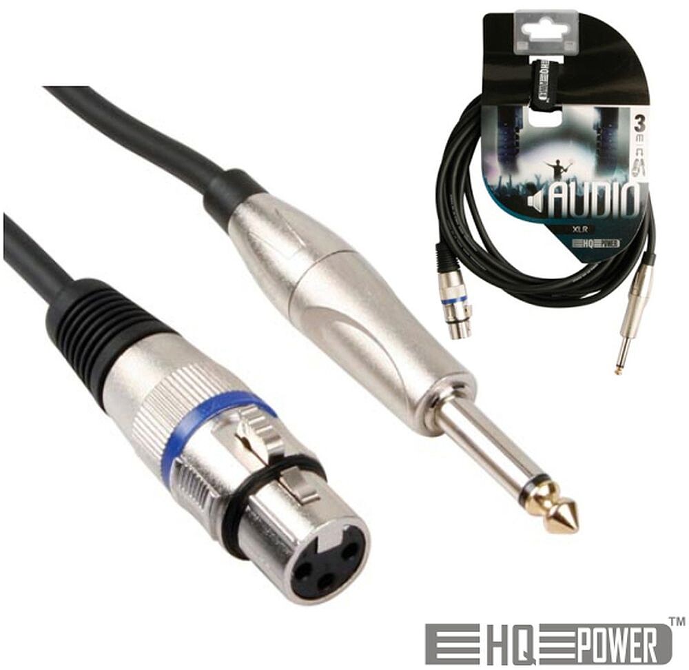 Cabo XLR (F)/ / JACK 6.35 Mo (3m) G-PAC110
